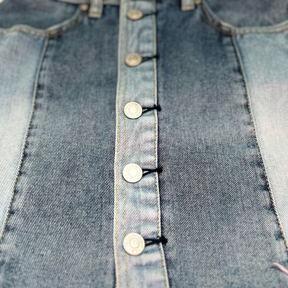 Pacsun denim button up skirt - Picture 5 of 11